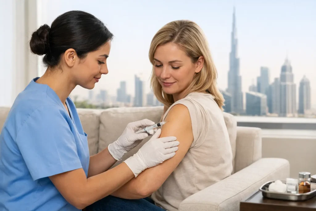 Can Nurses Give Injections at Home in Dubai?
