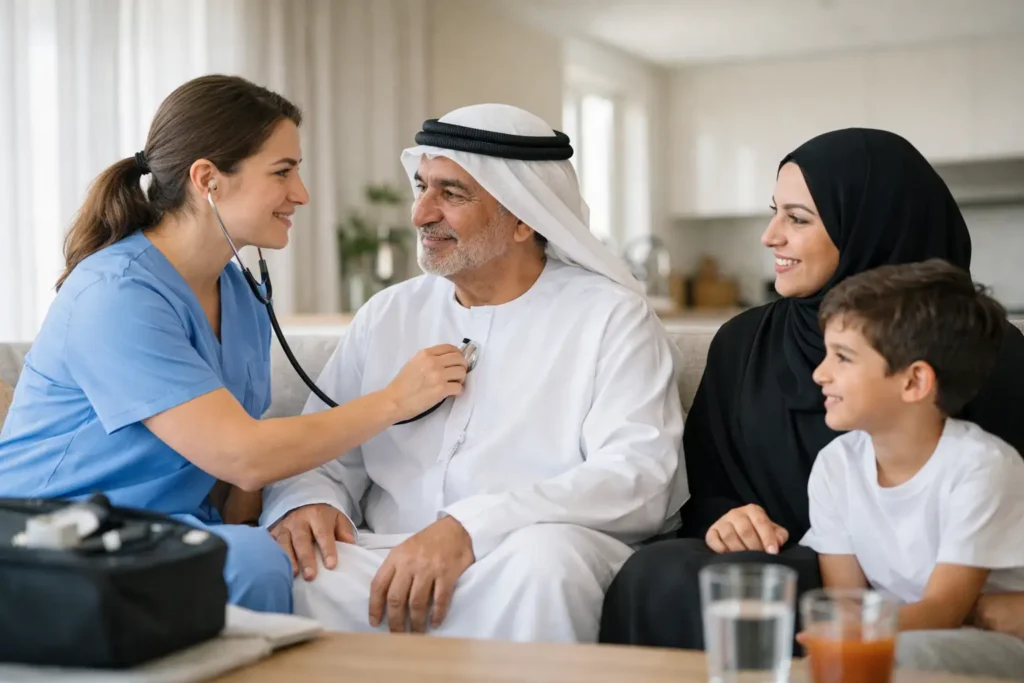 How Home Nurse Visits Work for UAE Families