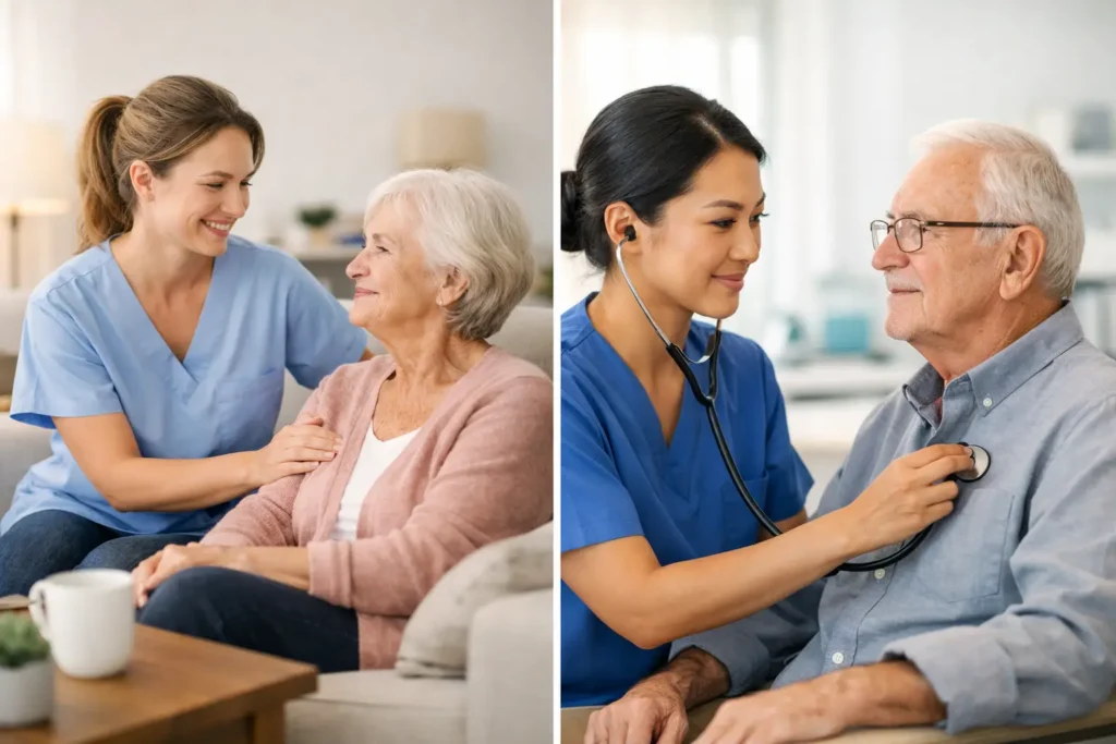 Caregiver vs Registered Nurse for Home Care